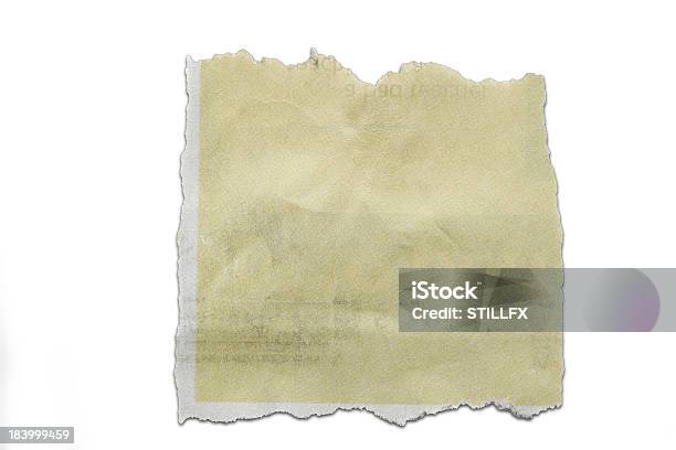 Pedazo De Papel Foto de stock y más banco de imágenes de Blanco - Color - Blanco - Color, Comunicación, Cuaderno de apuntes