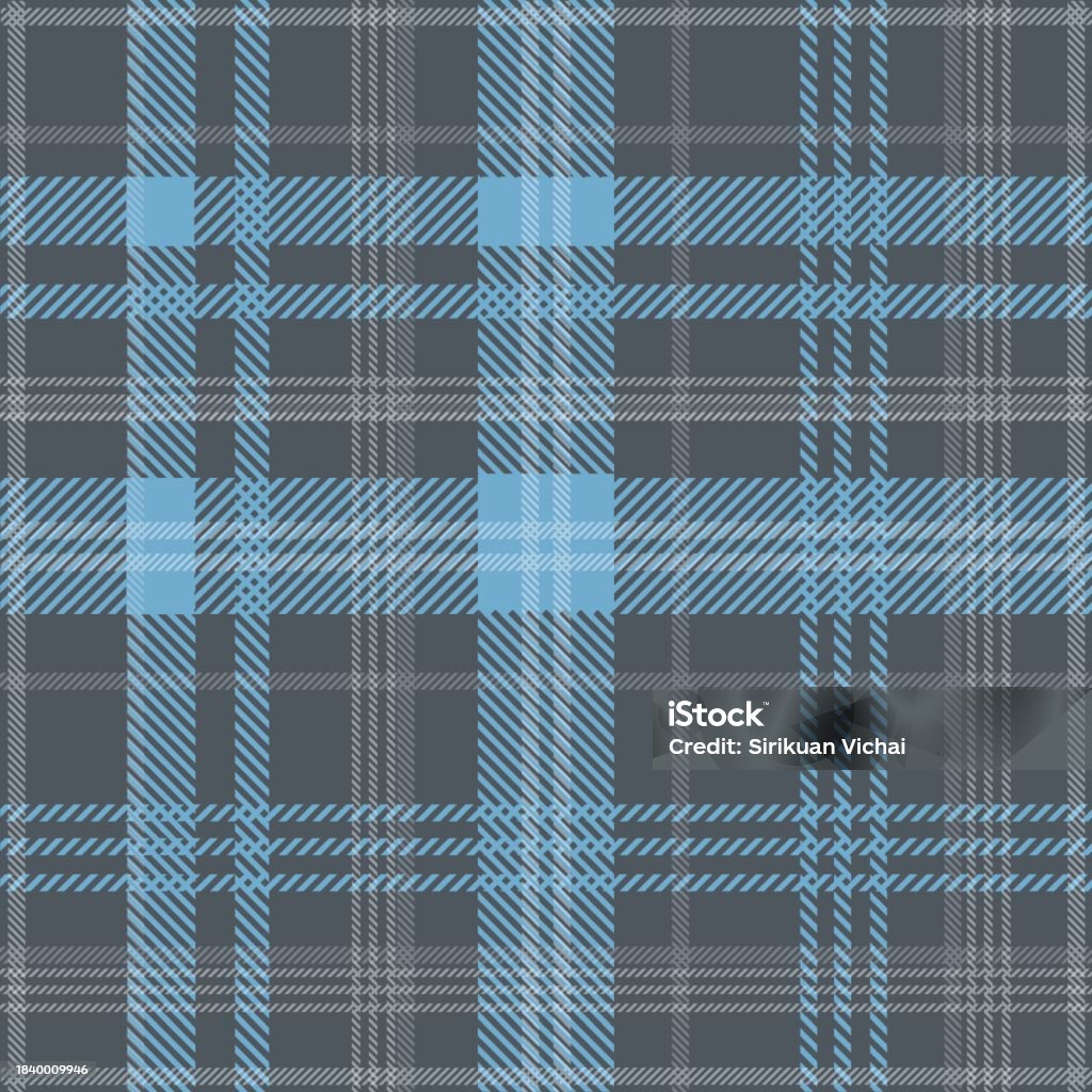 Blue Grey Pattern Design Tartan Seamless Pattern Blue And Grey Stock Illustration - Download ...