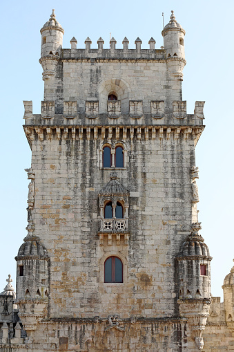 Lisbon, Portugal's Belem Tower and surroundings.