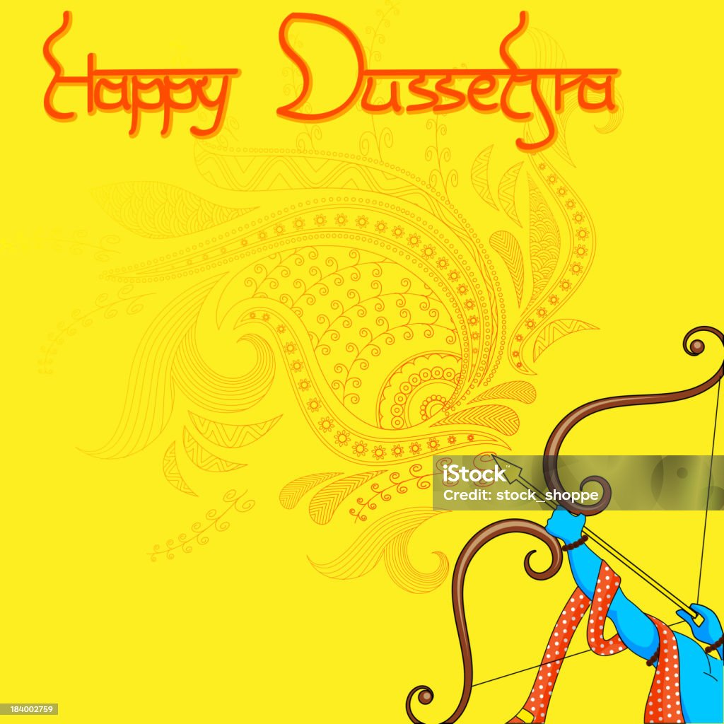 Dussehra Ravana em Rama Matar - Royalty-free Dussehra arte vetorial