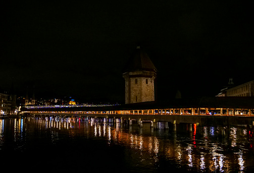 Images of Lucerne, Switzerland, including Christmas Markets, during day and night