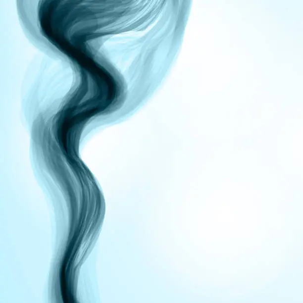 Vector illustration of Blue smoke background