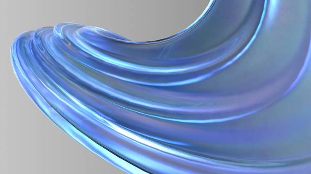 istock Water, Ice, Crystal Objects Mysterious Cool Luxury Curve Modern Charm Elegant Modern 3D Rendering Abstract Background 1840043998