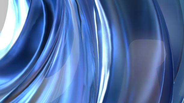 istock Water, Ice, Crystal Objects Clear Mysterious Modern Bezier Curve Delicacy Elegant Modern 3D Rendering Abstract Background 1840055052