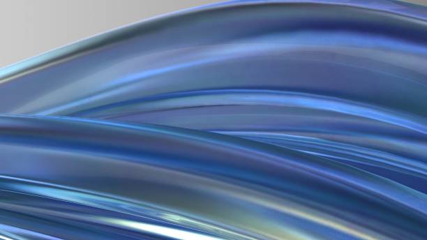 istock Water, Ice, Crystal Objects Fresh Mysterious Delicate Bezier Curve Beauty Elegant Modern 3D Rendering Abstract Background 1840055861