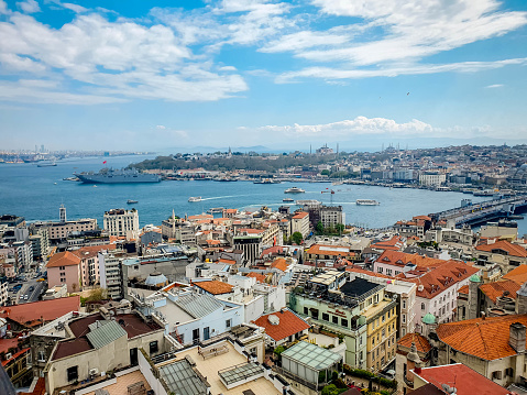 Panorama From The Heights Of Istanbul. Turkey.