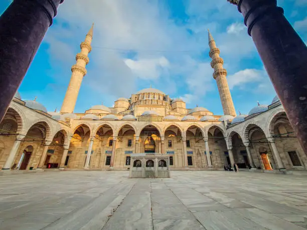 Suleymaniye mosque (Suleymaniye Camii) in Istanbul, Turkey