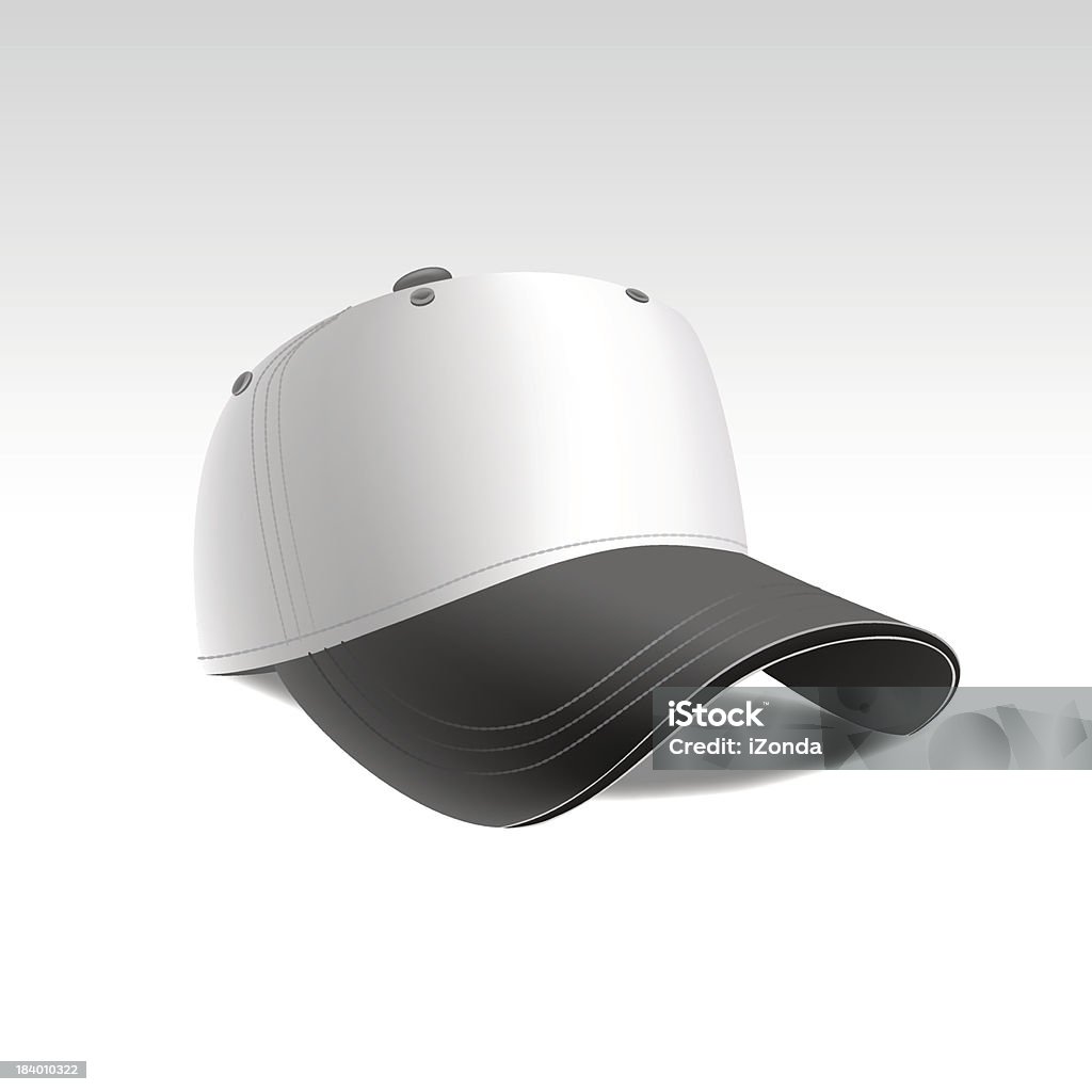 Ilustración vectorial de gorra de béisbol aislado sobre fondo blanco - arte vectorial de Accesorio de cabeza libre de derechos