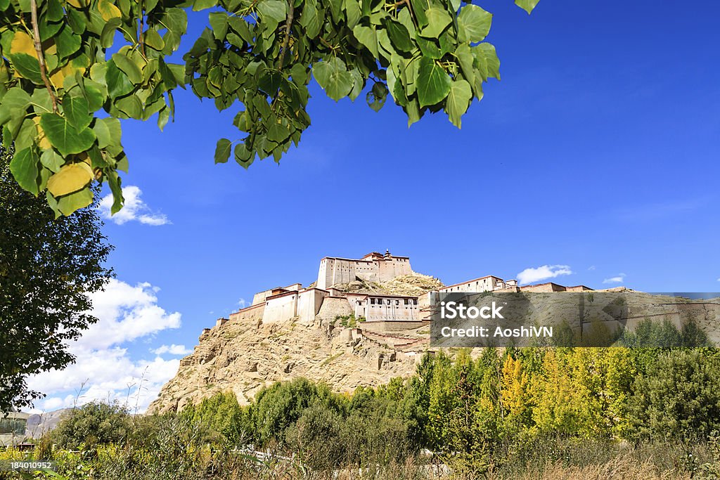 Castillo en el Tíbet - Foto de stock de Aire libre libre de derechos