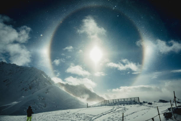 A halo at 2600m altitude in winter