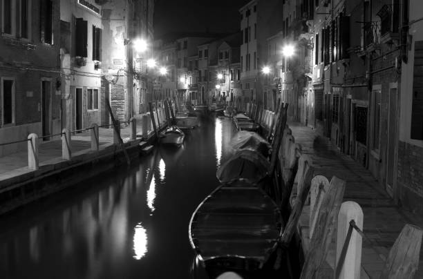 istock Venice - The canal at night. 1840141654