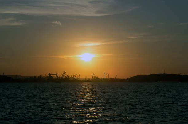 istock Gdynia, Poland, sunset over the city. 1840162038