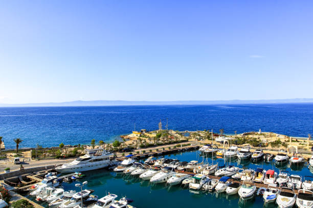 istock Harbor harbor seen from a bird's eye view 1840162543
