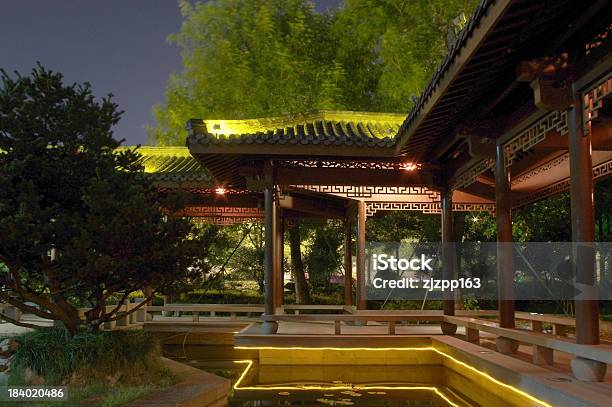 Chiński Courtyard W Nocy - zdjęcia stockowe i więcej obrazów Architektura - Architektura, Azja, Bed and Breakfast