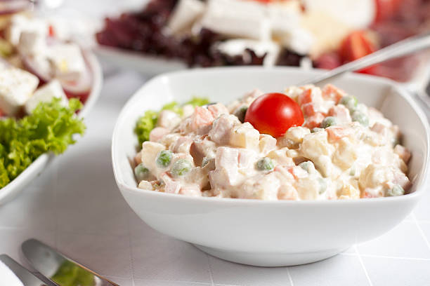 istock Russian traditional salad olivier. 184024635