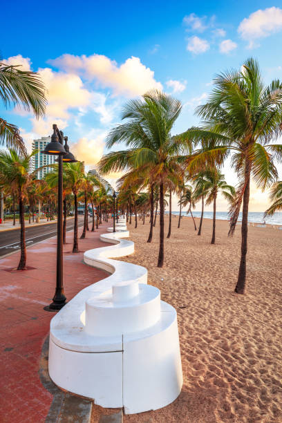 fort lauderdale beach, florida, stati uniti - city of sunrise immagine foto e immagini stock