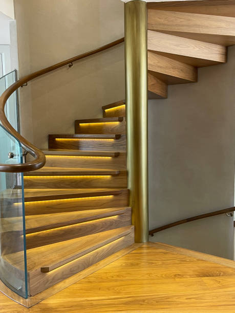istock Led staircase home decoration 1840269248