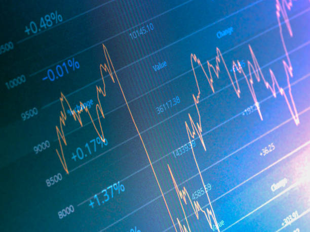 istock Digital graphics in overlapping layers, concept, economy and inflation 1840274500