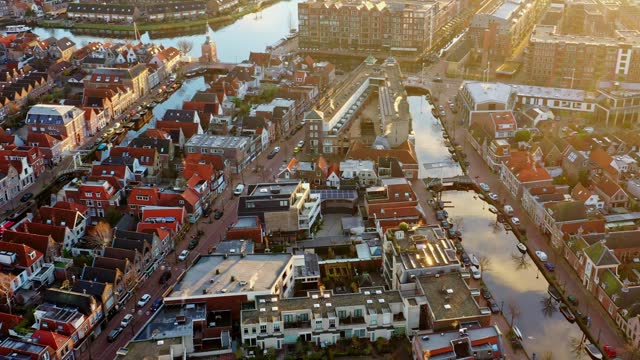 Alkmaar Aerial overview of the Netherlands.