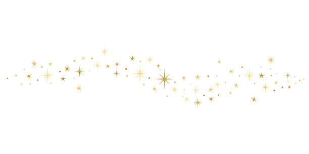 stockillustraties, clipart, cartoons en iconen met star wave vector banner, holiday clip art illustration sparkling design element - beroemdheden