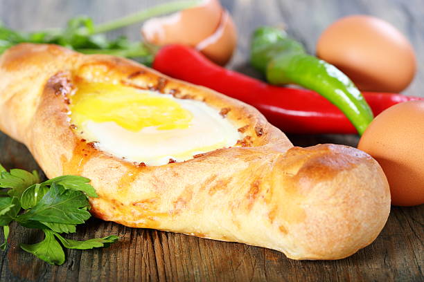 istock Pie with cheese and egg. Georgian cuisine. 184030109