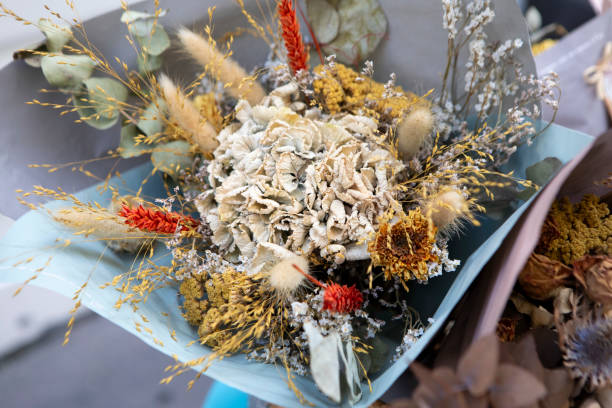 Close-up of a bouquet of dried plants