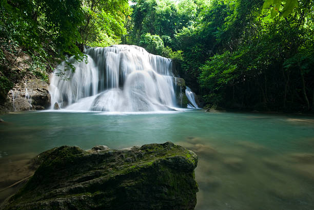 istock beautiful waterfall, Huay mae Ka Min in Thailand 184030544