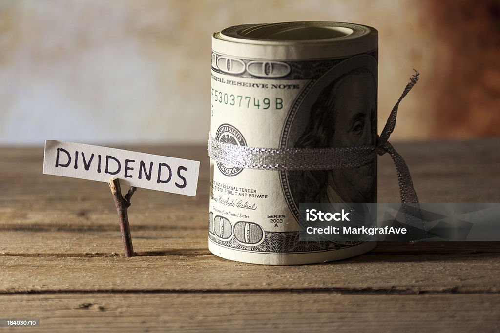 dividends concept Hardwood Floor Stock Photo