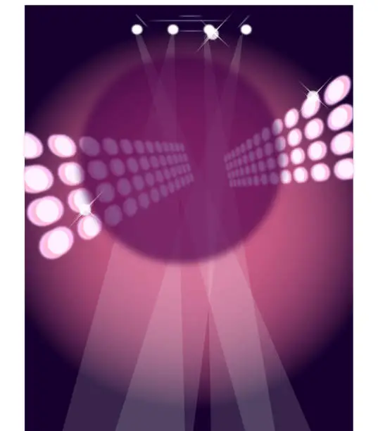 Vector illustration of Disco lights