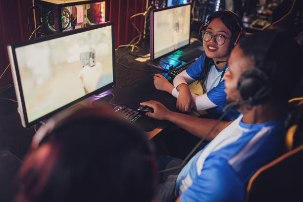 istock Professional eSports Team Discussing Strategy With Teammates 1840352863