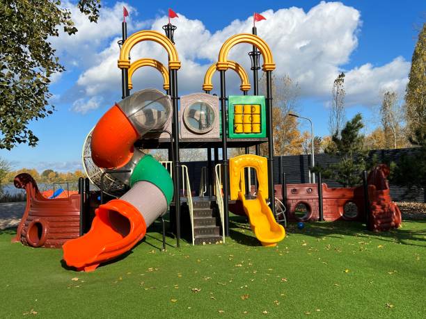 istock Playground for children in the park. 1840378714