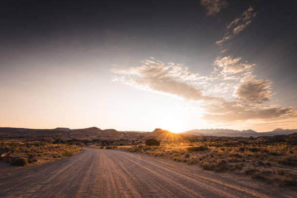 istock dirty road in moab at dusk 1840386904