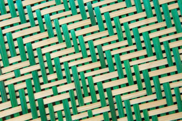 istock brown handicraft weave texture wicker surface for furniture material 1840401774