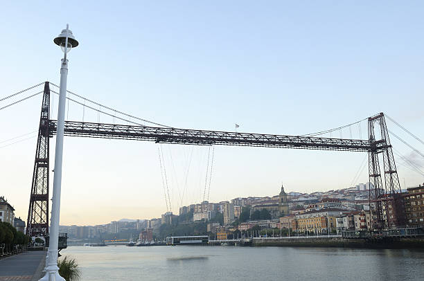 Suspension bridge stock photo