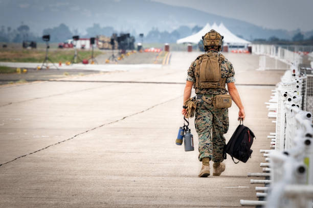 海兵隊員 - marine corps air station miramar airshow san diego california marines ストックフォトと画像