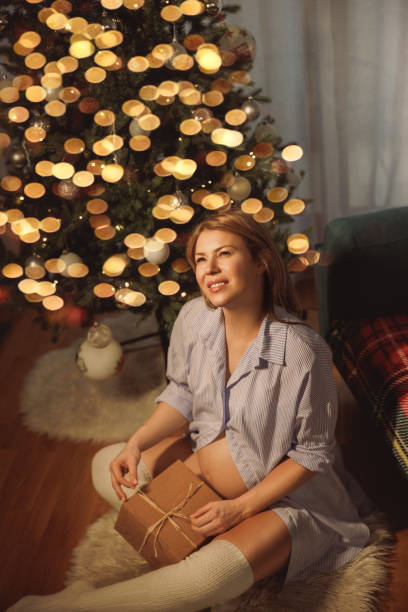 istock Merry Christmas, My Expecting Baby 1840511073