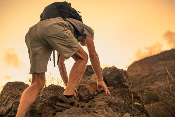 istock Active senior men hiking. Healthy lifestyle. 1840534335