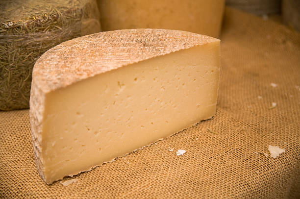 istock Cheeses on market stall 184054045