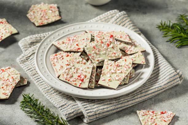 istock Homemade Christmas Peppermint Bark 1840554461