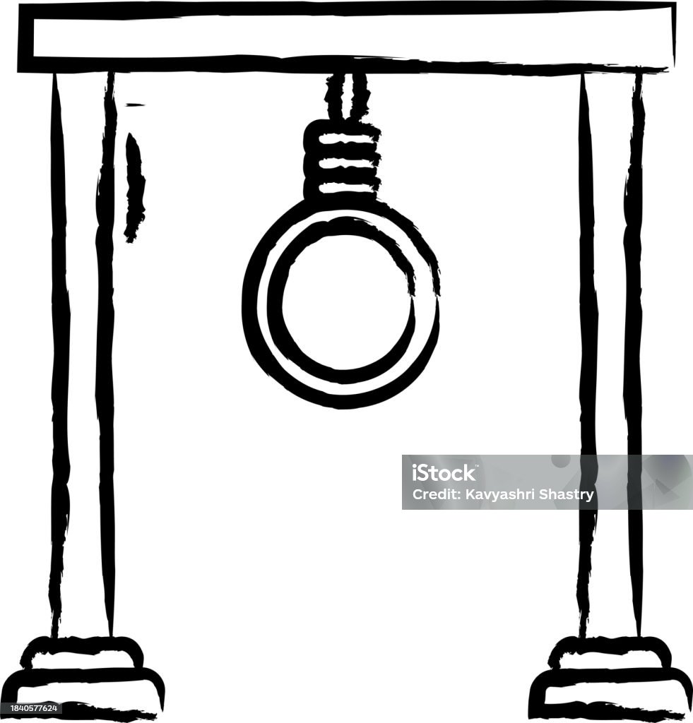 Hangs Draws Hang Hand Drawn Vector Illustration Stock Illustration - Download Image ...