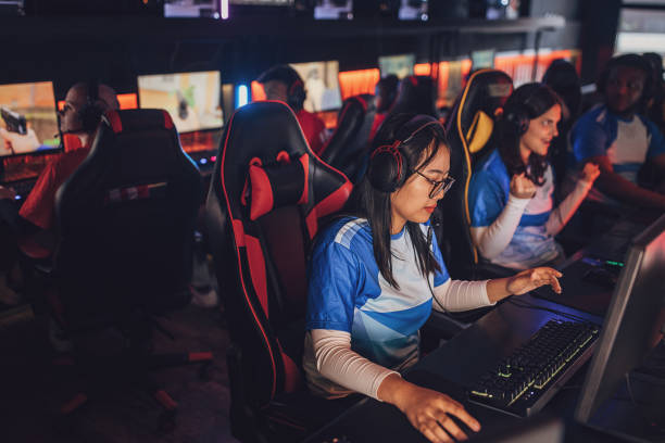 istock Professional eSports Team Celebrating Victory 1840586801