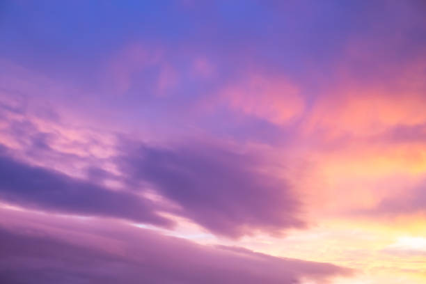 istock Beautiful sky with colorful clouds at sunset. Natural cloud background 1840587914
