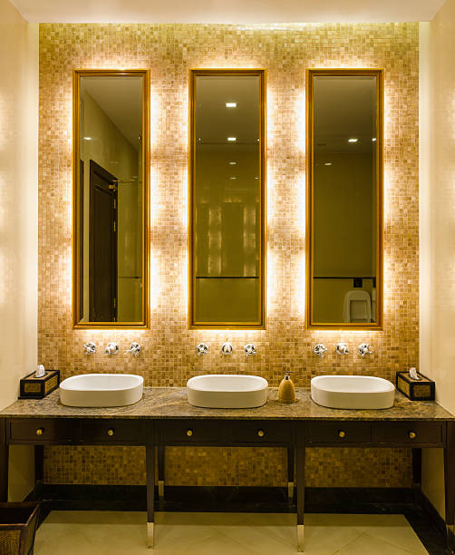istock Modern style interior design of a bathroom 184058926