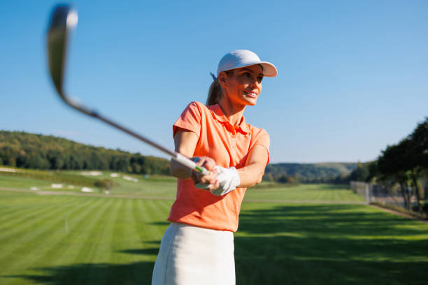 istock Golfing Beauty: The Artistry of a Powerful Tee Off 1840602365