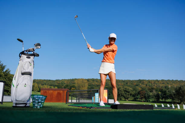 istock Launching Success: A Golfer's Inaugural Swing 1840602903