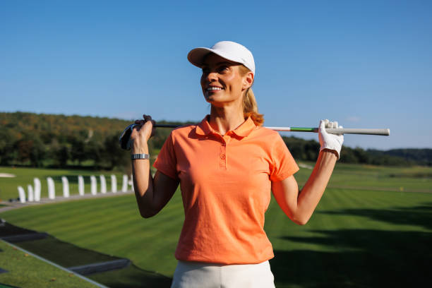 istock Dynamic Female Golfer on the Fairway 1840603558