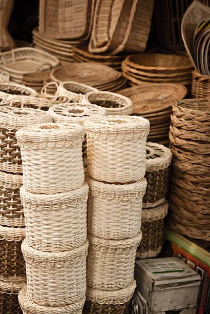 istock Thai traditional rice box in basket 184060945