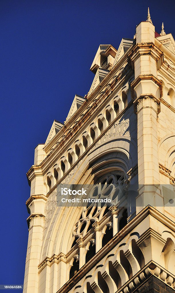 Portland, Oregon, EE. UU.: Torre de la iglesia primera Congregational - Foto de stock de Historia libre de derechos