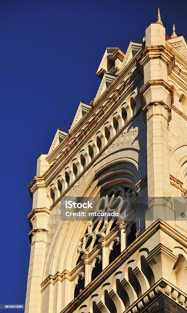 Portland, Oregon, USA: Wieża pierwszego Congregational Church - Zbiór zdjęć royalty-free (Historia)