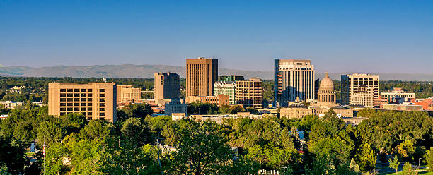 istock Morning view skyline of Boise Idaho 184066607